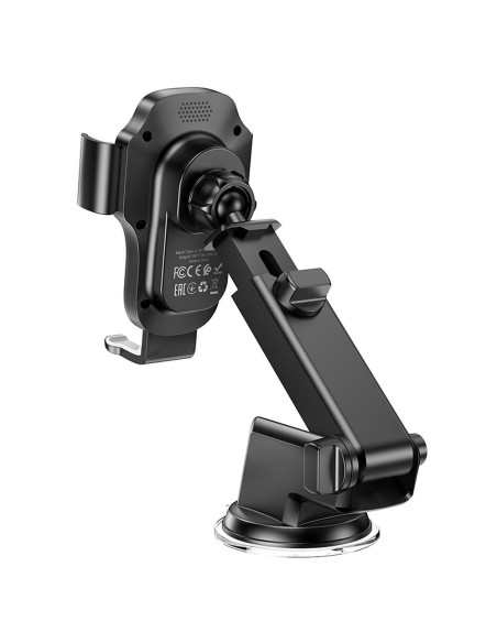 Support voiture à induction HOCO pour pare-brise/planche 15W HW3 noir