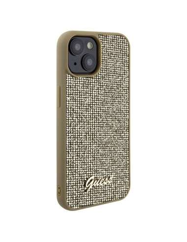Coque GUESS pour IPHONE 13 / 14 / 15 GUHCP15SPMSDGSD (Disco Metal Script) Or
