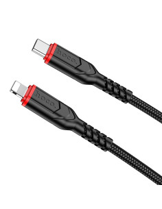 Câble HOCO Type C vers Lightning PD 3A 20W X59 1 m noir