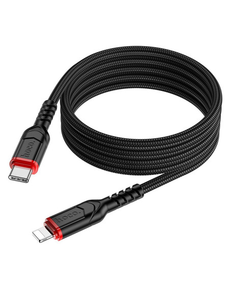 Câble HOCO Type C vers Lightning PD 3A 20W X59 1 m noir