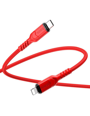 Câble HOCO Type C vers Lightning PD 3A 20W X59 1 m rouge
