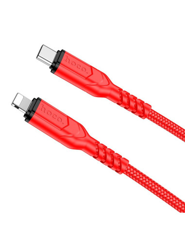 Câble HOCO Type C vers Lightning PD 3A 20W X59 2 m rouge