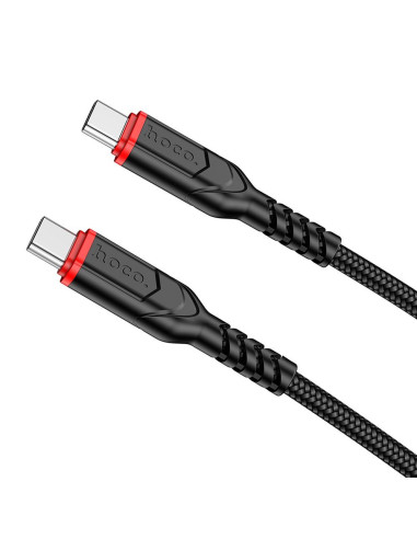 Câble HOCO Type C à Type C PD QC 3A 60W X59 1 m noir