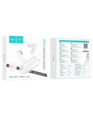 Écouteurs sans fil bluetooth HOCO TWS ENC EW39 blanc