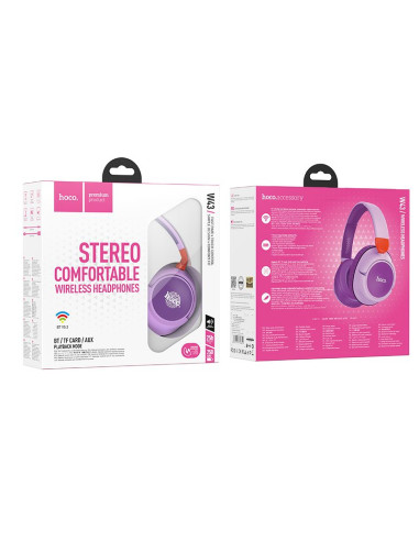 HOCO wireless bluetooth headphones W43 purple