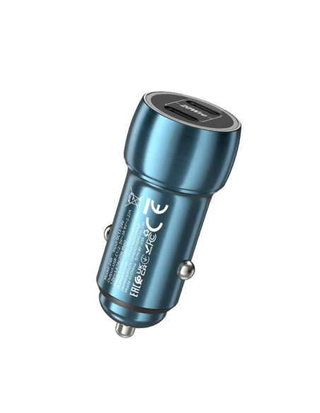 Chargeur de voiture HOCO 2 x Type C PD QC3.0 3A 40W Z48 bleu
