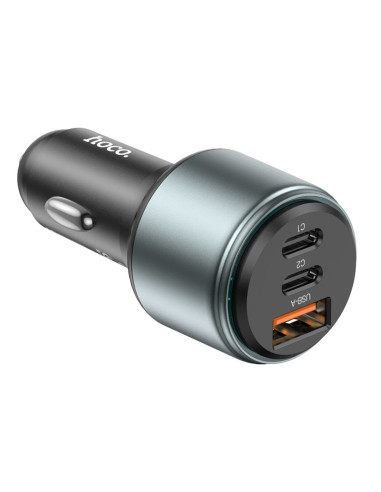 HOCO chargeur de voiture USB A + 2 x Type C PD QC 95W NZ9 noir