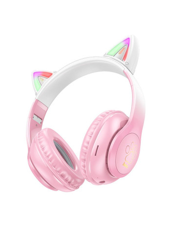 Écouteurs sans fil bluetooth HOCO W42 Cherry Blossom Cat Ears