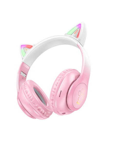 Écouteurs sans fil bluetooth HOCO W42 Cherry Blossom Cat Ears