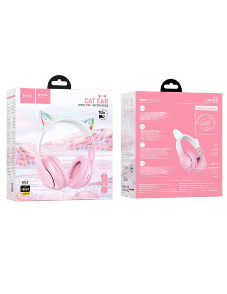 Écouteurs sans fil bluetooth HOCO W42 Cherry Blossom Cat Ears