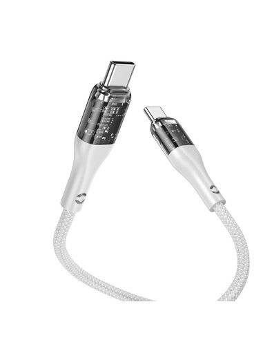 Câble HOCO Type C à Type C PD 5A 100W U115 1.2 m gris