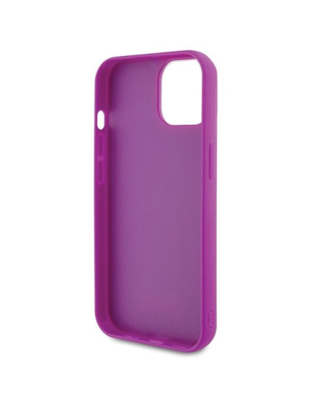 GUESS Coque pour IPHONE 13 / 14 / 15 GUHCP15SPMSDGSF (Disco Metal Script) fuchsia