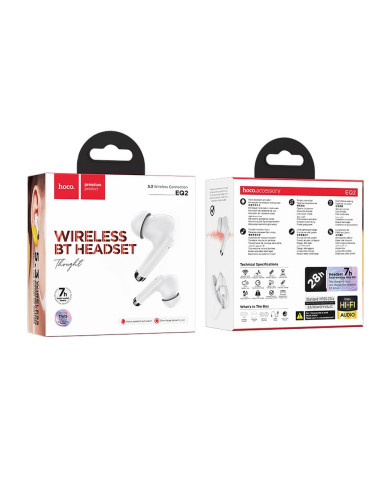 Écouteurs sans fil bluetooth HOCO TWS EQ2 blanc