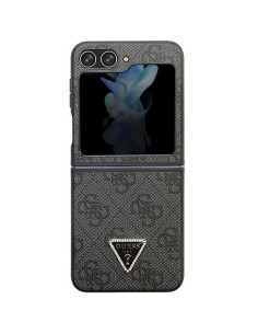 Véritable GUESS Case GUHCZF5P4TDPK pour Samsung Flip 5 (4G Triangle Strass / noir) 2