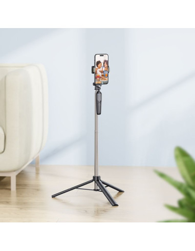 HOCO selfie stick with bluetooth remote control tripod K19 black