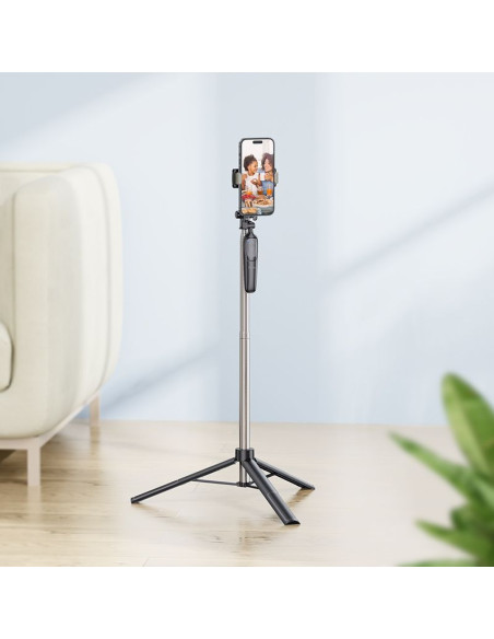 HOCO selfie stick with bluetooth remote control tripod K19 black