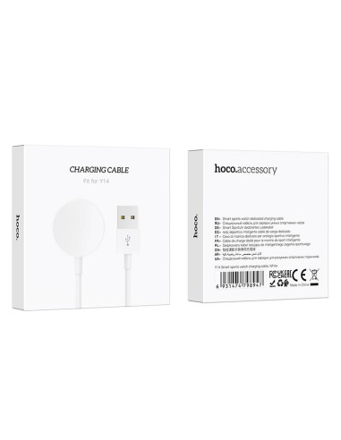 HOCO câble de chargement pour smartwatch Y14 0,8m blanc
