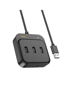 Adaptateur HOCO HUB 4in1 USB A HB35 1,2m noir