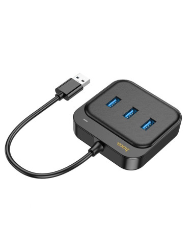 Adaptateur HOCO HUB 4in1 USB A HB35 0,2 m noir