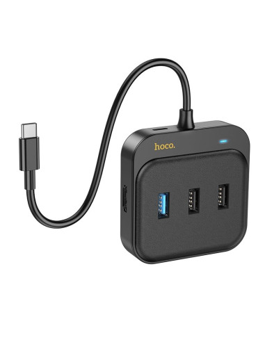 Adaptateur HOCO HUB 5in1 Type C HB36 0,2 m noir