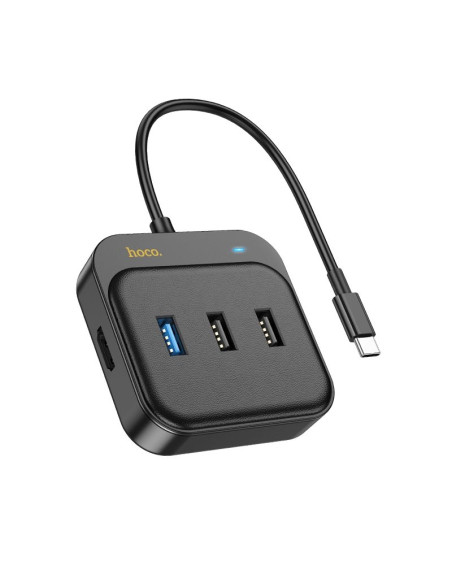 Adaptateur HOCO HUB 5in1 Type C HB36 0,2 m noir