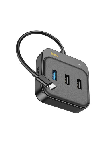 Adaptateur HOCO HUB 5in1 Type C HB36 0,2 m noir