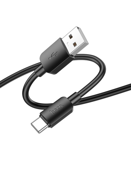 HOCO Câble de 1 m entre USB A et Type C PD 2.4A 27W X96 noir