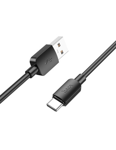 HOCO Câble de 1 m entre USB A et Type C PD 2.4A 27W X96 noir