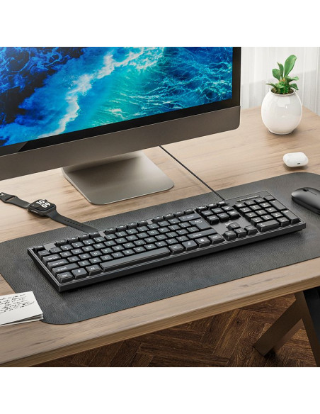 HOCO wire keyboard USB A QWERTY GM23 1,45 m black