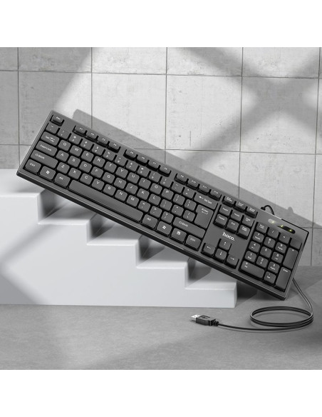 HOCO wire keyboard USB A QWERTY GM23 1,45 m black