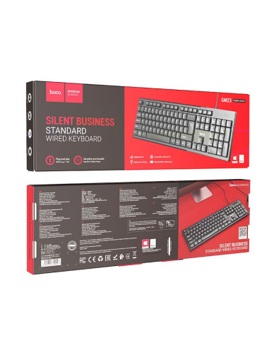 HOCO wire keyboard USB A QWERTY GM23 1,45 m black