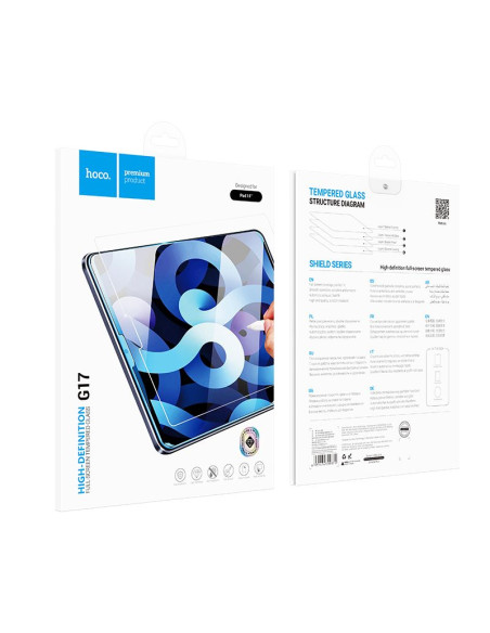 HOCO tempered glass HD Shield series full-screen - for iPad 11" black (G17)