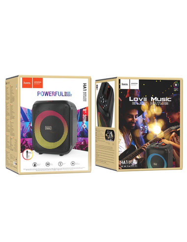 HOCO enceinte bluetooth + microphone HA1 Graceful noir