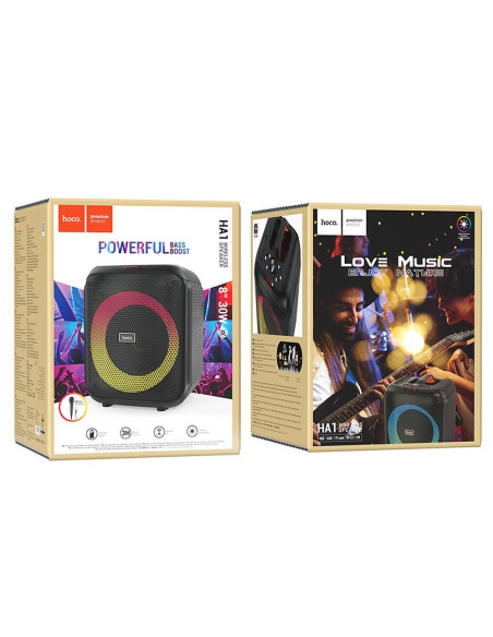 HOCO enceinte bluetooth + microphone HA1 Graceful noir
