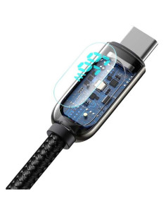 BASEUS Câble USB A vers Type C avec écran 66W CASX020001 1 m noir