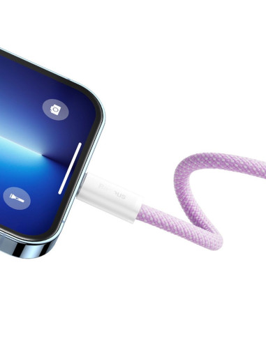 Câble BASEUS Type C vers Lightning PD 20W Dynamic CALD000005 1 m violet