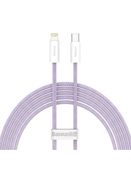 Câble BASEUS Type C vers Lightning PD 20W Dynamic CALD000105 2 m violet