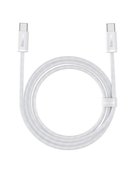 Câble BASEUS Type C vers Type C PD 100W Dynamic CALD000202 1 m blanc