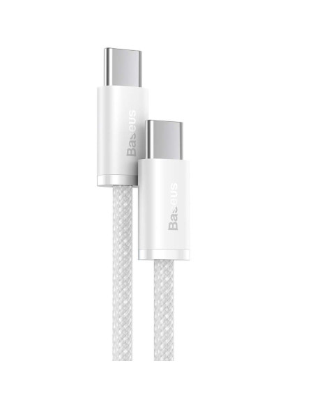 Câble BASEUS Type C vers Type C PD 100W Dynamic CALD000202 1 m blanc