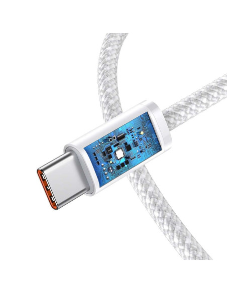 Câble BASEUS Type C vers Type C PD 100W Dynamic CALD000202 1 m blanc