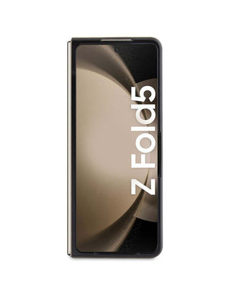 Véritable KARL LAGERFELD Case KLHCZFD5SAKCNPK pour Samsung Fold 5 (Saffiano K&C PIN / noir)