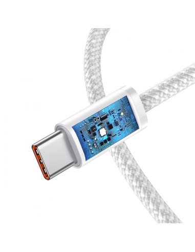Câble BASEUS Type C vers Type C PD100W Power Delivery Dynamic Series CALD000302 2m blanc