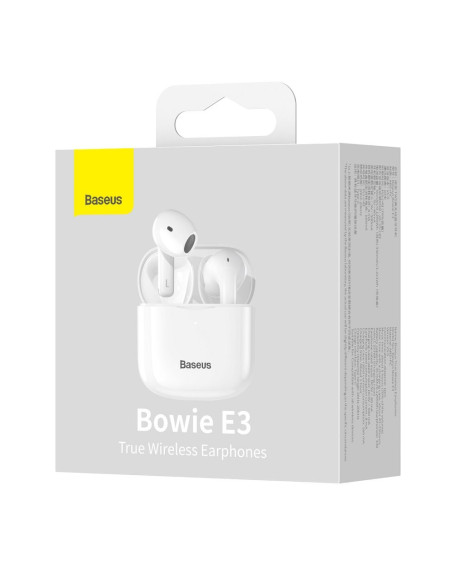 BASEUS Écouteurs sans fil bluetooth TWS Bowie E3 NGTW080002 blanc