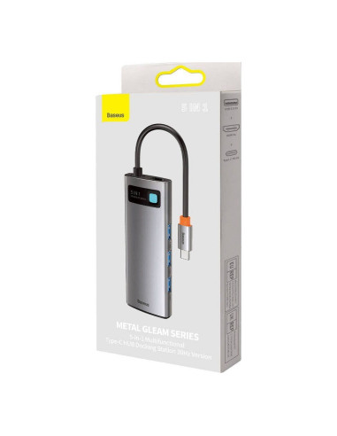 BASEUS adapter HUB 5in1 Type C WKWG020013 0,15 m gray