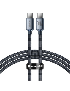 BASEUS Type C to Type C PD 100W Crystal Shine cable CAJY000601 1.2 m black