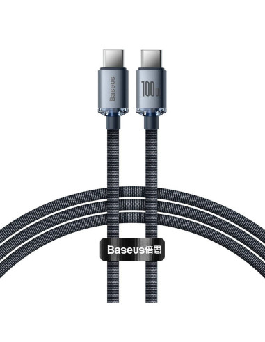 BASEUS Type C to Type C PD 100W Crystal Shine cable CAJY000601 1.2 m black