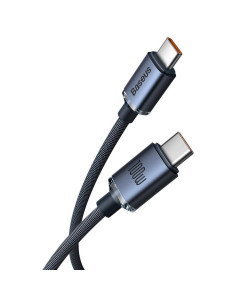 BASEUS Type C to Type C PD 100W Crystal Shine cable CAJY000601 1.2 m black 2