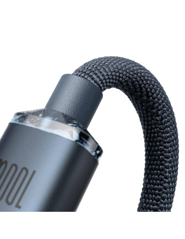 BASEUS Type C to Type C PD 100W Crystal Shine cable CAJY000601 1.2 m black