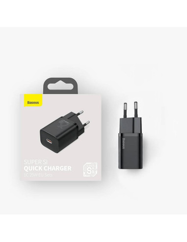Chargeur secteur BASEUS Type C PD QC3.0 3A 25W CCSP020101/CCCJG25CE noir