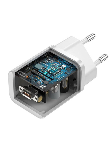 Chargeur secteur BASEUS Type C PD QC3.0 3A 25W CCSP020102/CCCJG25CE blanc